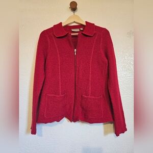 Croft & Barrow Vibrant Red Wool Sweater